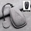 Leather Car Key Case Cover Fob For Changan CS35PLUS CS35 Plus CS55 PLUS CS75 PLUS Eado UNI-T UNI K Oushang X5 X7 EV 2019-2025