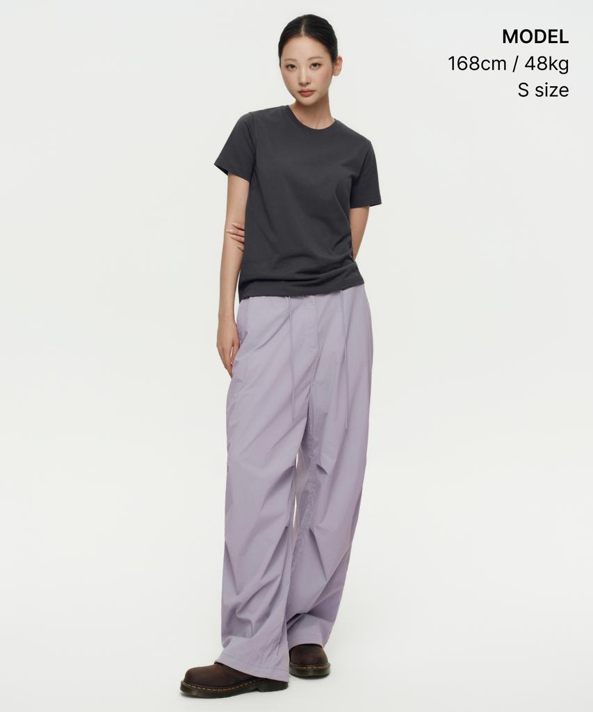 MUSINSA STANDARD WOMAN [Cooltandard] Women'S Basic Crew Neck T-Shirt [Dark Gray]