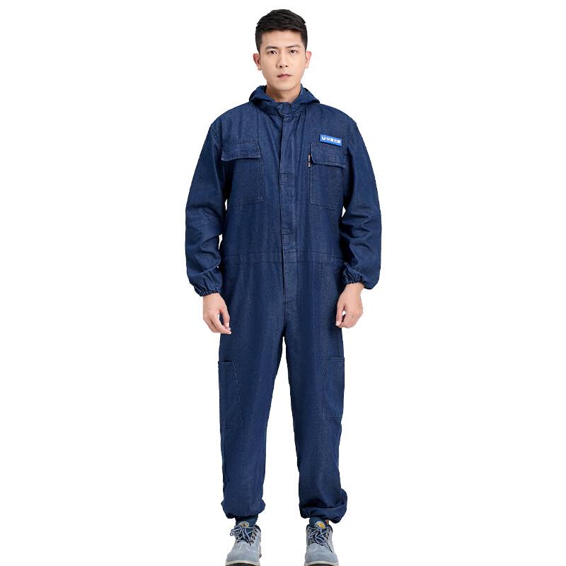 Zhanzhanhu ZZH043 Summer Hooded Denim Work Coveralls 170