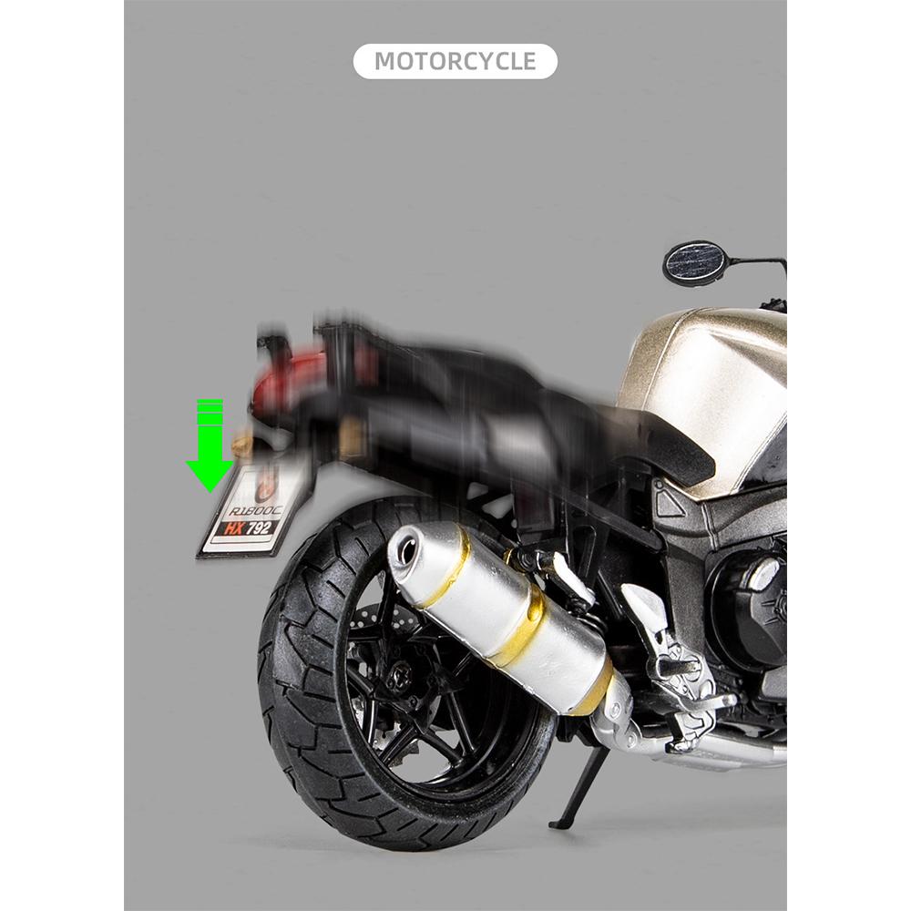 1/12 Legierung Motorrad R1800C Modell Kinderspielzeug Motorrad Pendel Schiebeauto Modell Junge Spielzeug