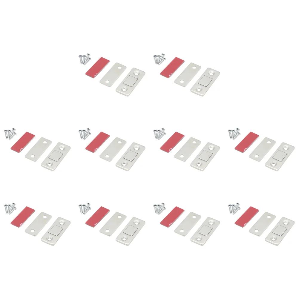 1-50Sets Cabinet Magnetic Catch Ultra Thin Adhesive Drawer Latch Magnetic Closers for Bedroom Kitchen Closet Door Closing Catch