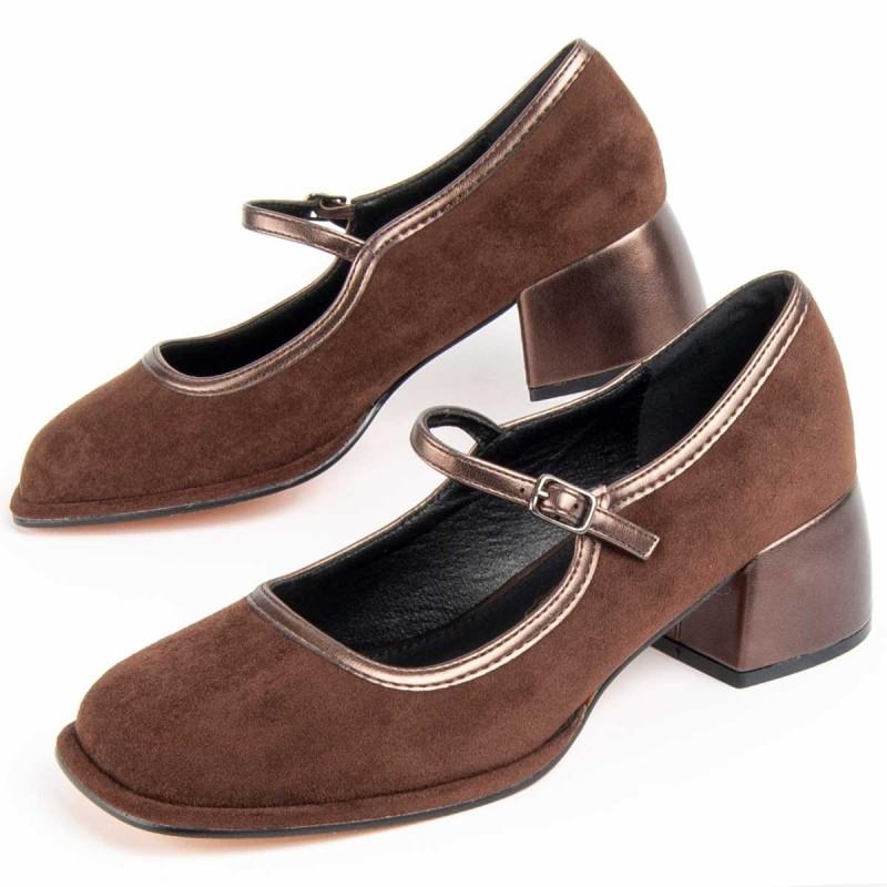 Zapato De Tacón Para Mujer.  Montevita  Corela8  100985 37 marron