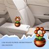Solar Car Air Freshener Rotatable Fragrance For Dashboard Money Flower Long Lasting Air Freshener Decor For Car Interior Truck