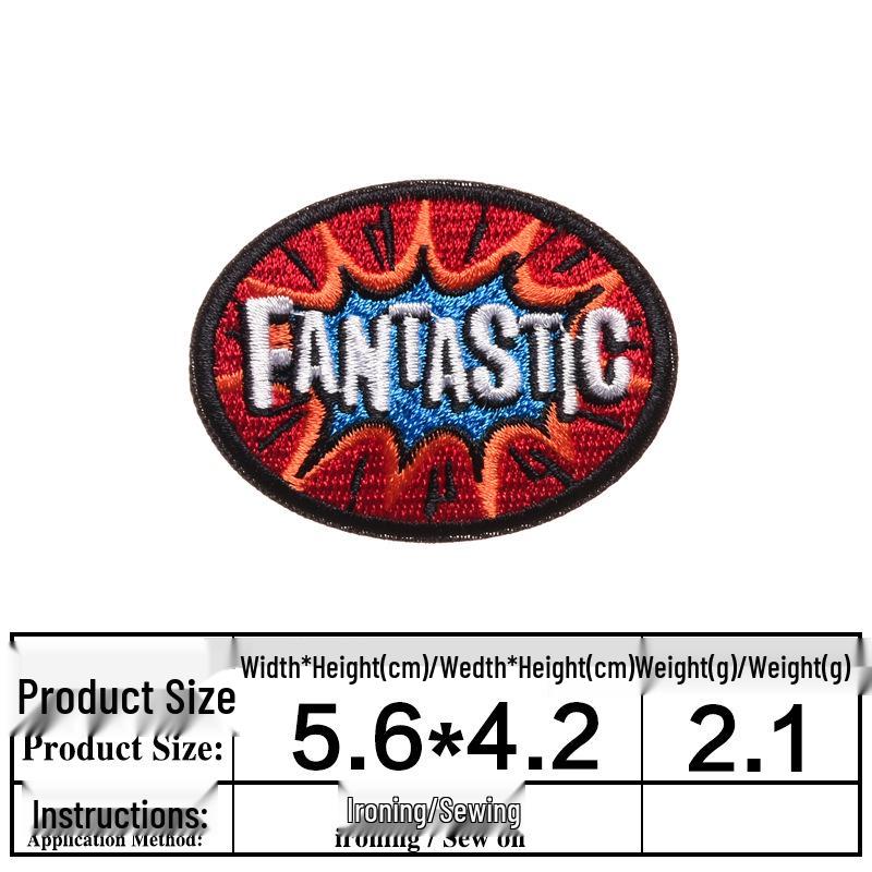 American Style Cartoon Rocket Basketball Embroidered Clothing Patch