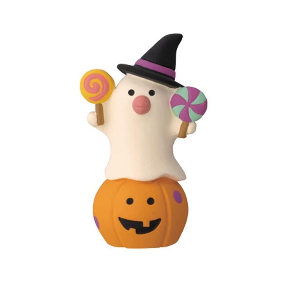 3D Pumpkin Micro Landscape Japanese Sundries Style Resin Pumpkin Desktop Ornament Prop Pumpkin Cartoon Cat Crafts Halloween