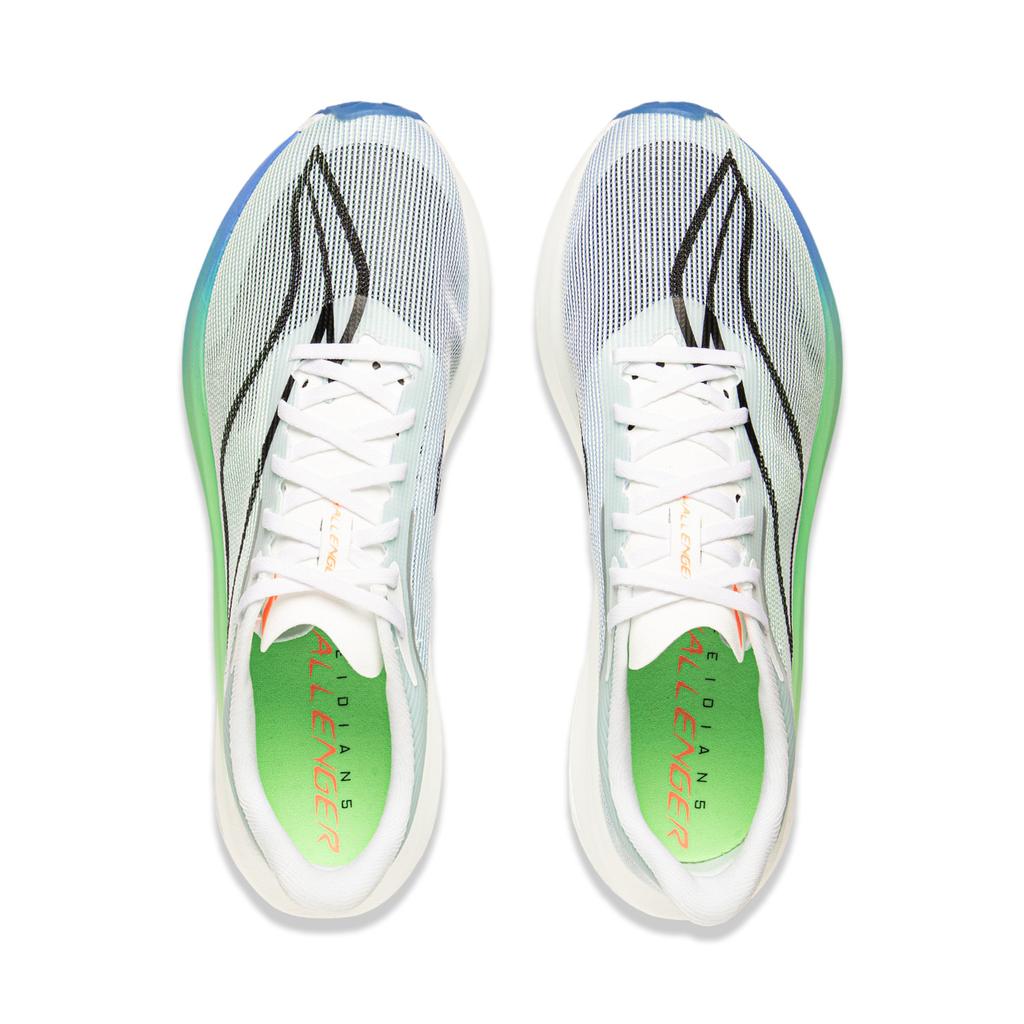 Běžecké boty Li Ning Feidian 5 Challenger s ultralehkou technologií Pánské tenisky Šedá Zelená ARMV001-8