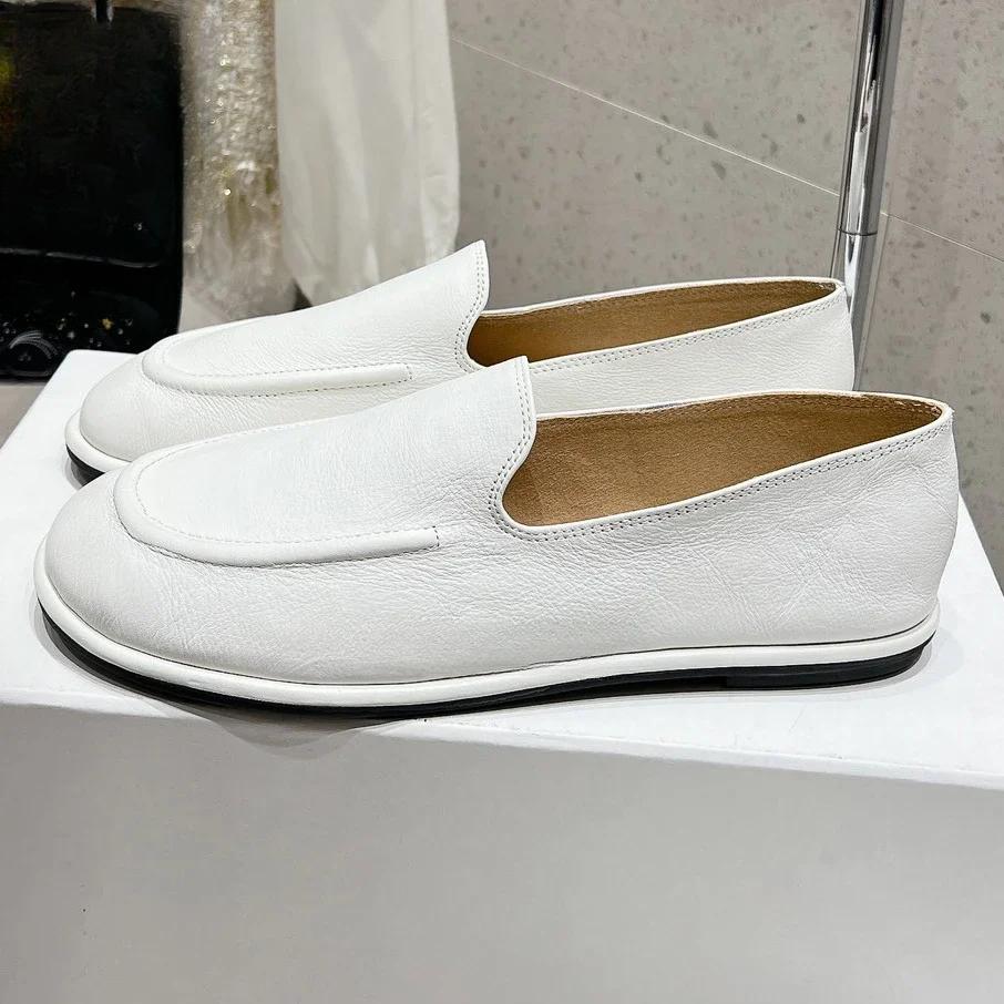 Size  Women Flats Loafers Real Leather Ins Fashion Low Heels Shoes  Casual Daily Office Lady Mary Jane Comfort Dress