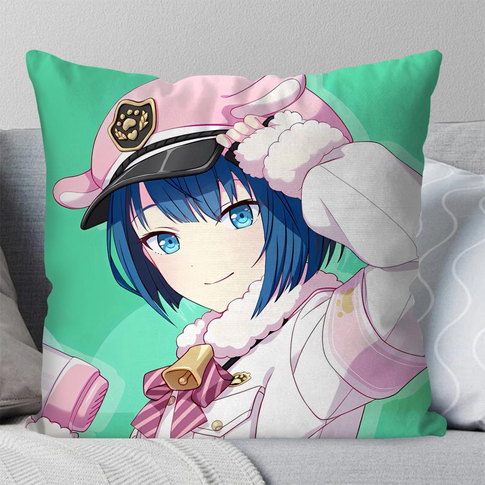 Kiritani Haruka Animation Game Project Sekai Pillow Case Square Pillow Bedroom Sofa LeisureCar Living Room Home Decoration 40X40