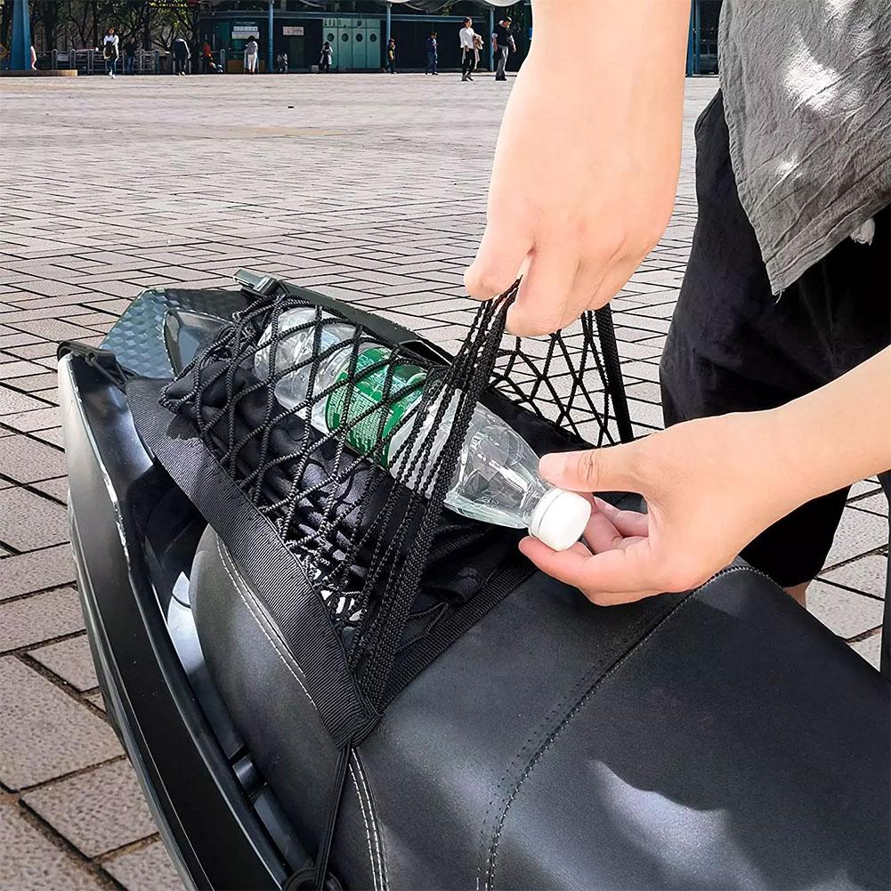 Siatka ładunkowa motocyklowa o wysokiej elastyczności do kasku, siatka do przechowywania bagażu, gumowa taśma do sortowania, do roweru, skutera, quada, samochodu