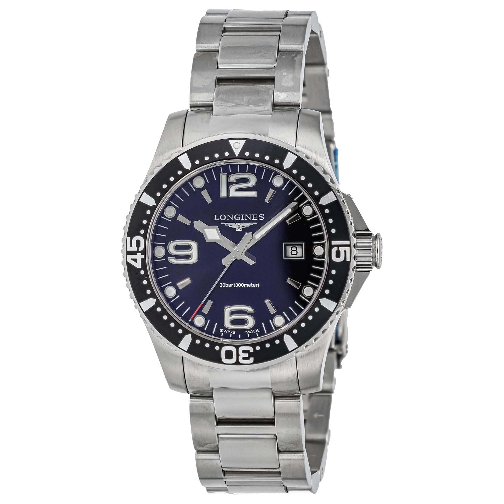 

Casual Watch Hydro Conquest Silver [Longines] L3.740.4.56.6 Men s [Item] чорний
