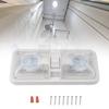Marine Interior Lighting Ceiling Double Dome Light Replacement 2835SMD Dome Light for Marine Trailer 12V LED Light