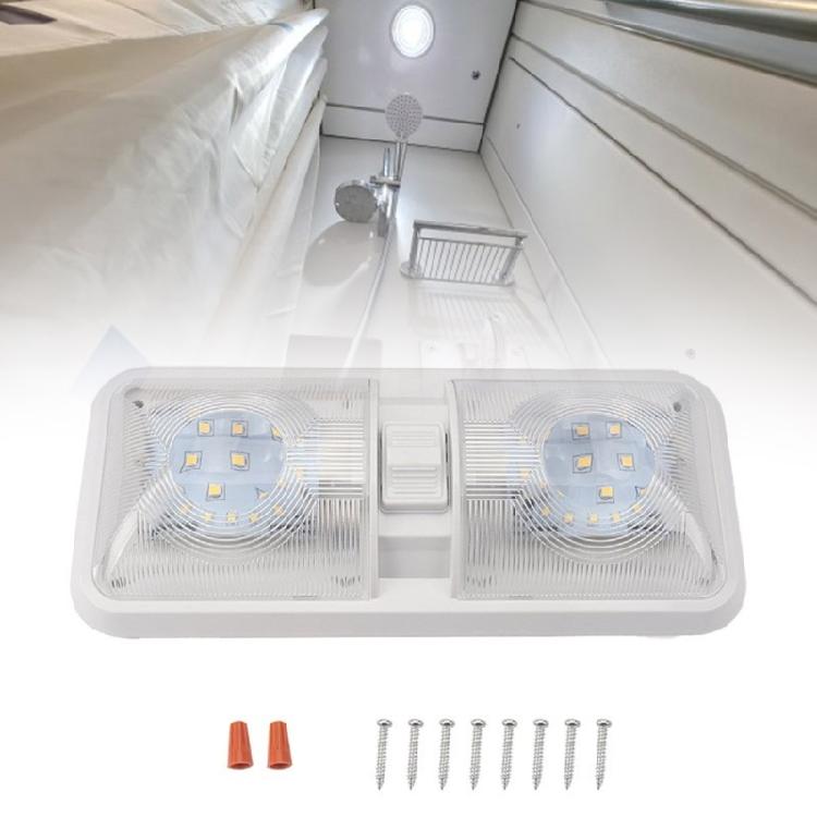 Marine Interior Lighting Ceiling Double Dome Light Replacement 2835SMD Dome Light for Marine Trailer 12V LED Light