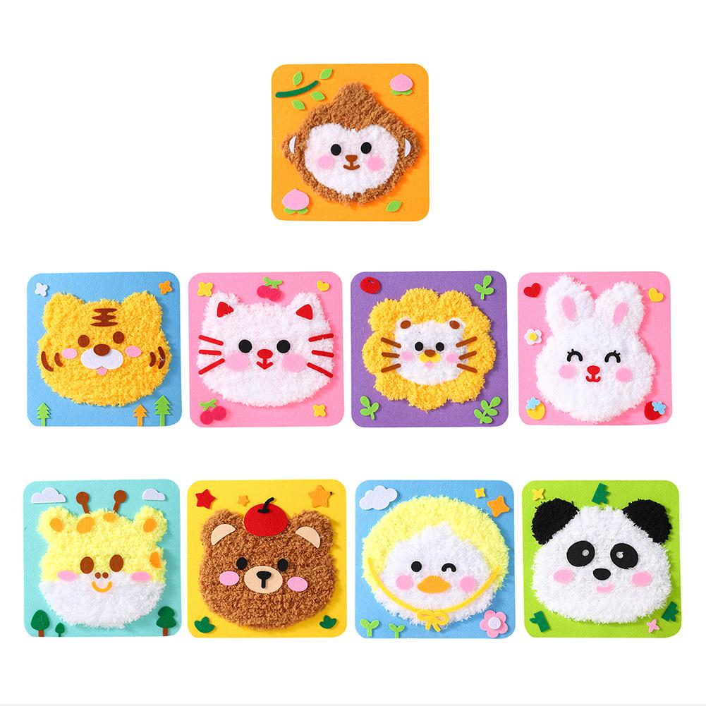 DIY Embroidery Doll Set Cute Animal Creative DIY Arts Crafts DIY Doll Sewing Toys for Beginners Arts and Crafts