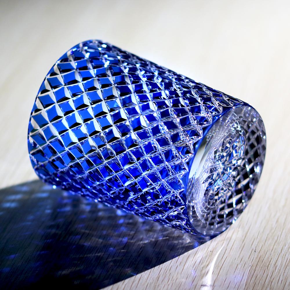 Bicchiere da Whisky in Cristallo al Piombo 24% Pbo Taglio a Mano Artigianato Edo Kiriko Lussuoso Bicchiere Tumbler per Whisky 250Ml Regalo per Uomini