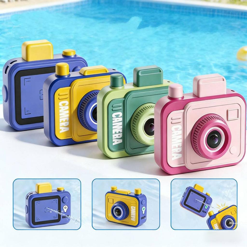 Double Sided Water Spray Camera Water Gun Funny April Fool'S Day Prank Artifact Spoof Double-Sided Water Gun