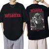 Japan Anime Berserk Black T Shirts Swordsman Gatsu Sacrifice Zodd Vintage T-shirts Men Women Lo