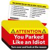 160Psc You Parked Like An Idiot Business Cards Bad Parking Cards 3.5"X2" Multi Reasons Violation Stocking Stuffers For Adults