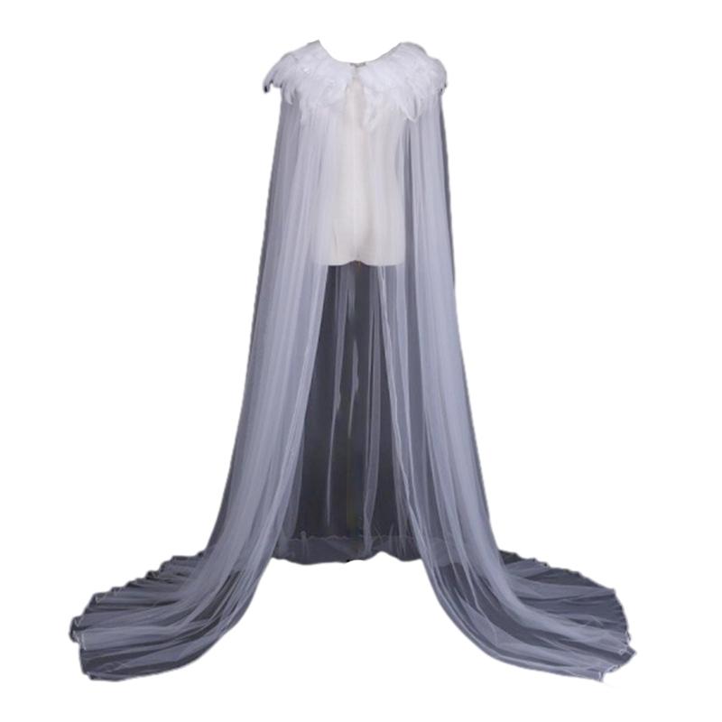 Unisex Cloak Women Halloween Cape Feathers Robe Cosplays Costume Fancy Dress Party Wizard Witch Mantle Magician Outfits