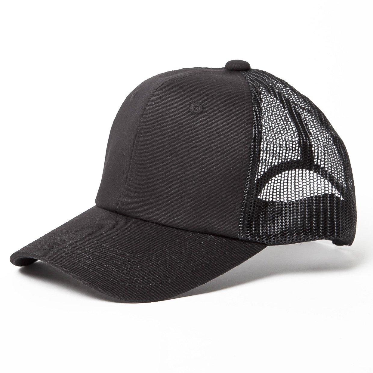 Basic Enchi Cotton Katsuragi One Size Fits Black Mesh Cap, Cap, Hat, Cotton, All, Women s & Men s,
