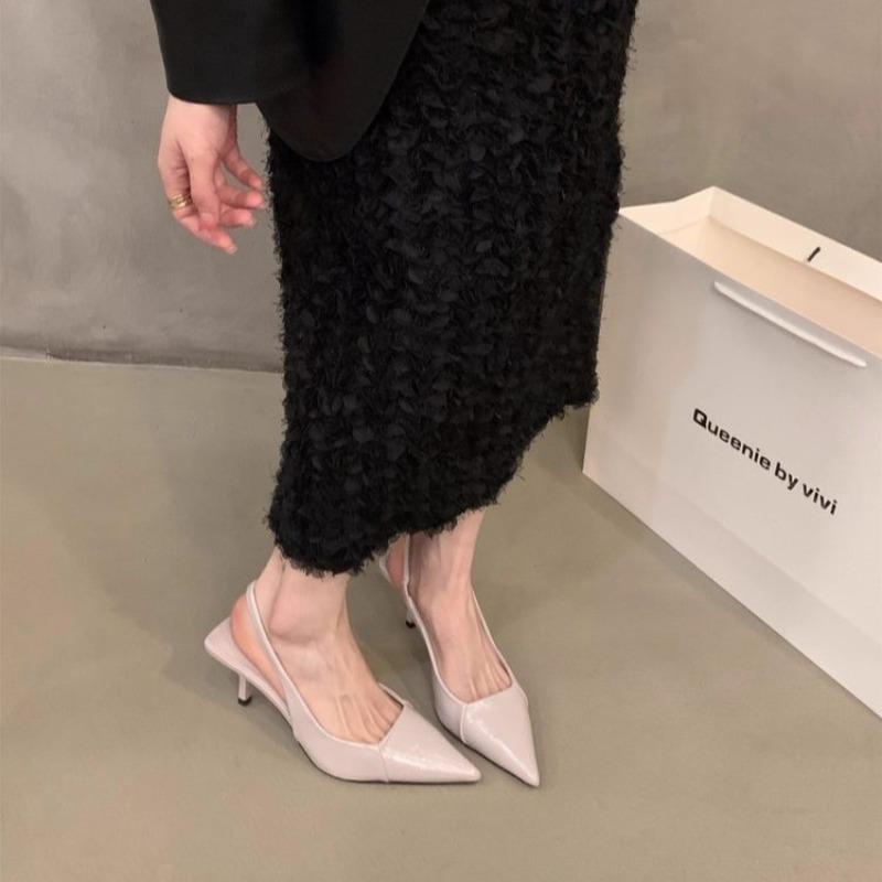 Fashion New Sexy Brand Pointed Toe Thin High Heels Women Hollow Elegant Office Shoes Patent Leather Classic Designer Sandals Women Pumps