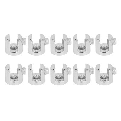 10pcs Pince de Fixation de Plaque de Verre Alliage de Zinc Clip de Fixation de Panneau pour Verre 6‑8mm Panneaux en Bois
