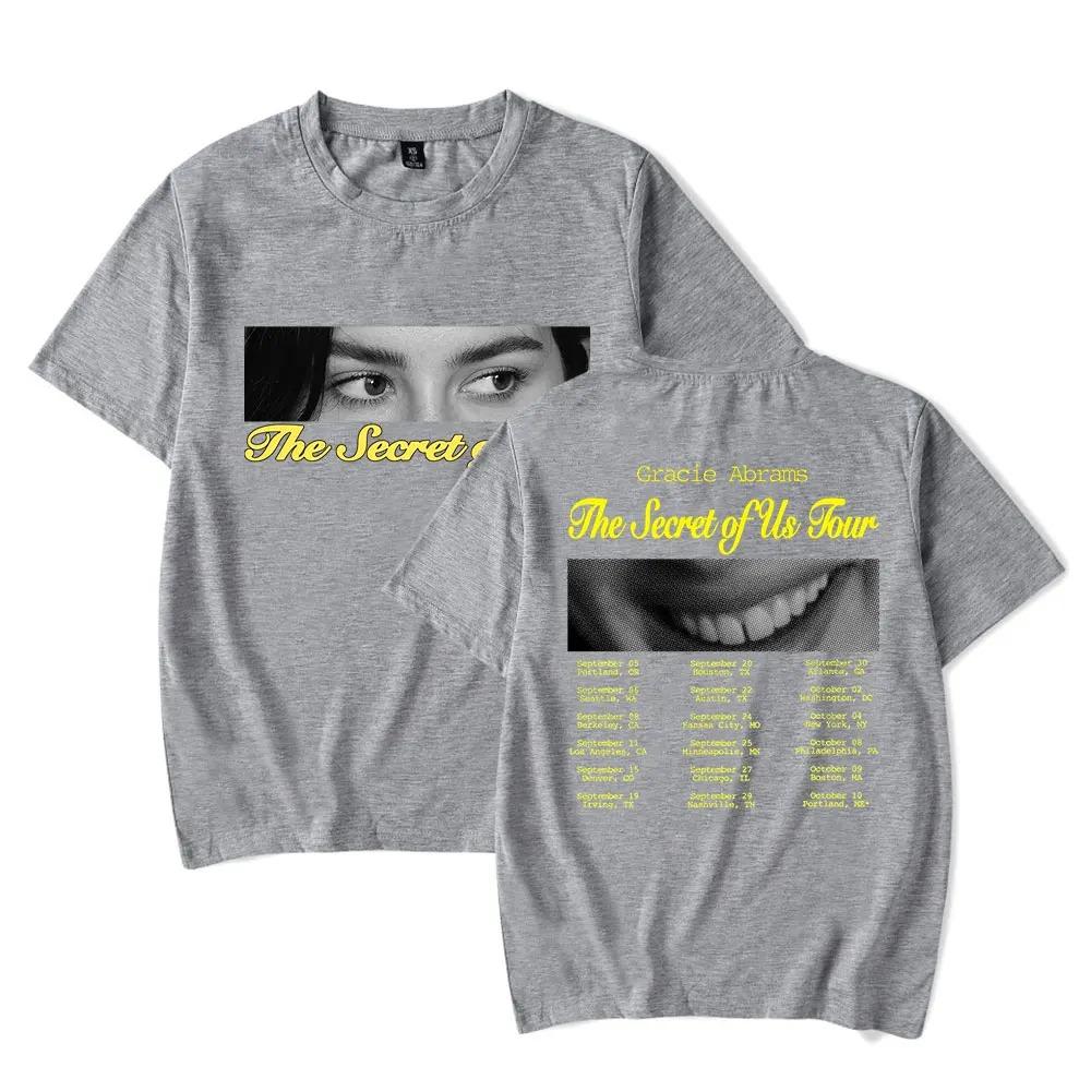 Gracie Abrams The Secret Of Us Tour T-Shirt Merch For Women/Men Unisex Summer Hiphop O-neck Short Sleeve Tshirt Tee Streetwear