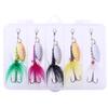 5ks Fishing Lure Spinner Sequin Lure Rybářská návnada pro okouny Losos Sada návnad z tvrdého kovu