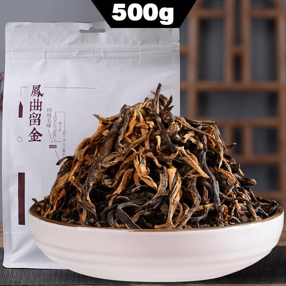 Fenghetang Yunnan Black Tea Dianhong Maofeng 500g Loose Leaf Organic Chinese Herbal Tea for Men Women