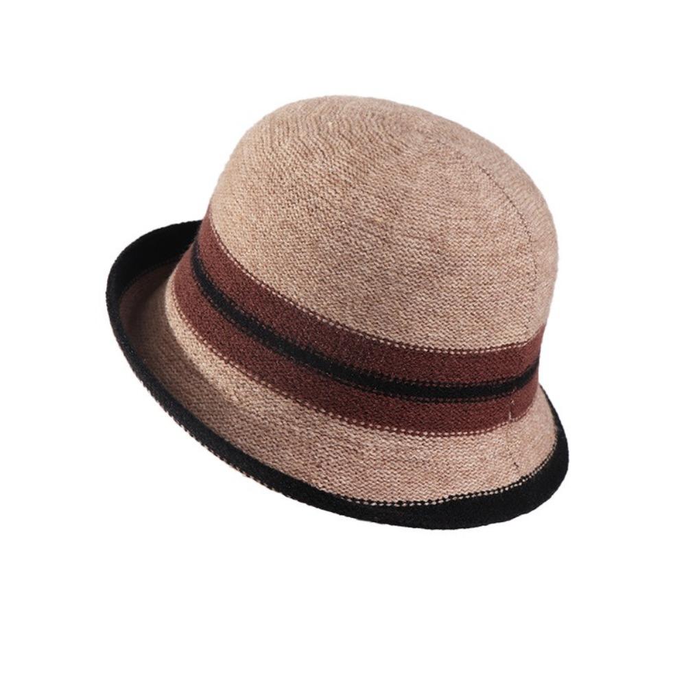 Retro Winter Hat Wool Basin Hat Casual Bucket Hat for Women
