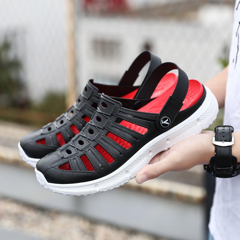 Hohle, atmungsaktive Herrensandalen aus EVA mit weicher Unterseite, lässige Herren-Strandschuhe, modische Outdoor-Hausschuhe