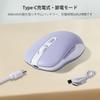 2.4GHz USB Wireless Bluetooth 5.0 Mouse, 3-Device Connection, 6 Buttons, Quiet, Rechargeable, Compact, Portable, Stylish, Compatible with iPhone,