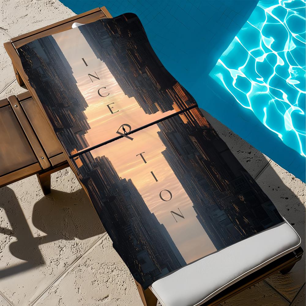 I-lnception Show Towel Large Quick-Drying Microfiber Soft Beach Towel for Travel Fitness Sauna Bathing Camping