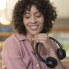 Poly Voyager 4320 UC Stereo Wireless Headset, Bluetooth, USB-A,+BT700 dongle, +Charging Stand, Black