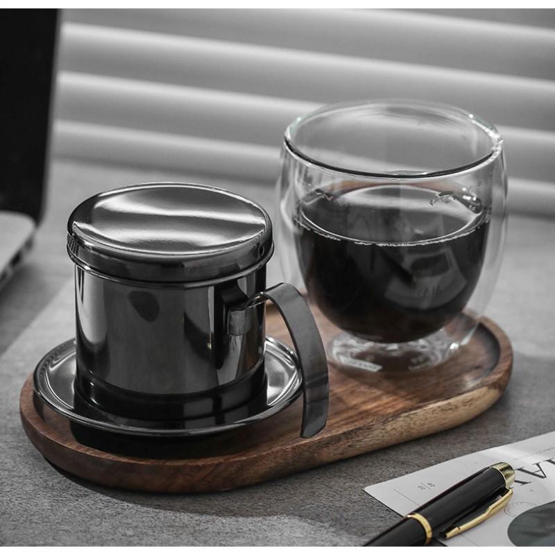 304 Stainless Steel Coffee Dripper Vietnamese Maker Home Use Filter Cup