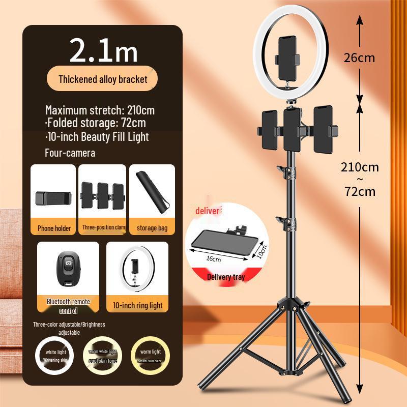 Universal Metal Tripod Stand for Live Streaming & Photography