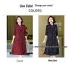 2025 Modern Cheongsam Dress for Mother-in-law: Spring/Summer Style for Middle-aged & Elderly Women