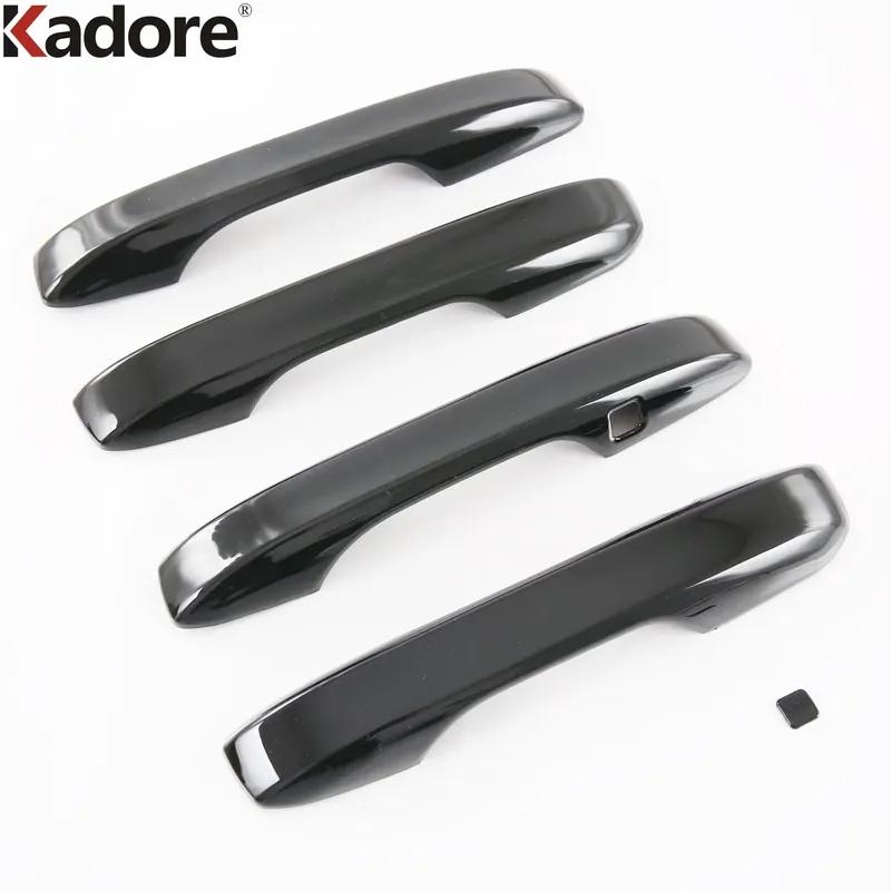 For Honda CRV CR-V  2024 2025 Carbon Fiber Car Door Handle Cover Trim Side Door Handles Catch Cap Overlay Accessories