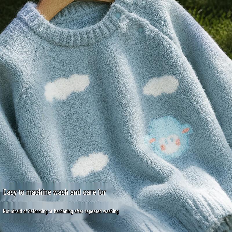 minibala Unisex Winter Animal Pattern Soft Knit Pullover