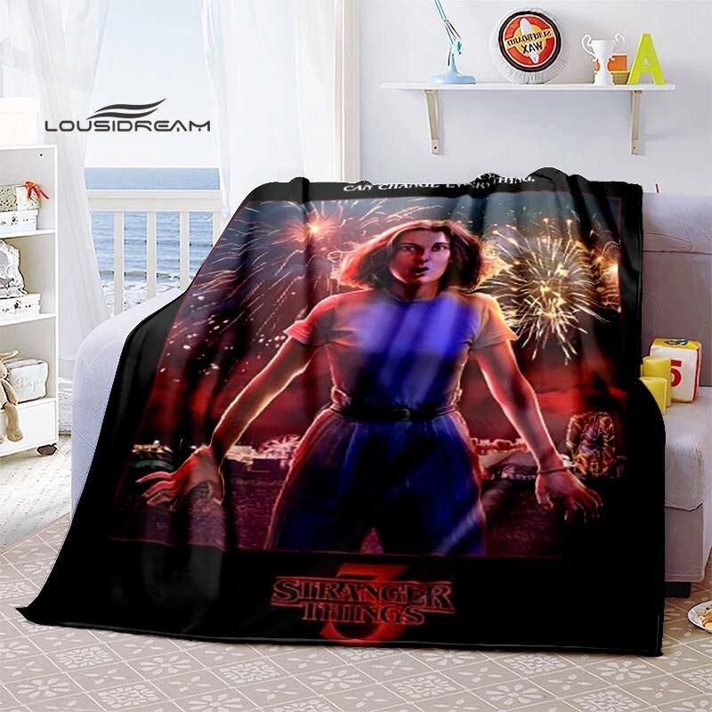 Stranger Things Supernatural Blanket Flannel Fluffy Fleece Throw Blanket Bed Linings Sofa Travel Camping Blankets