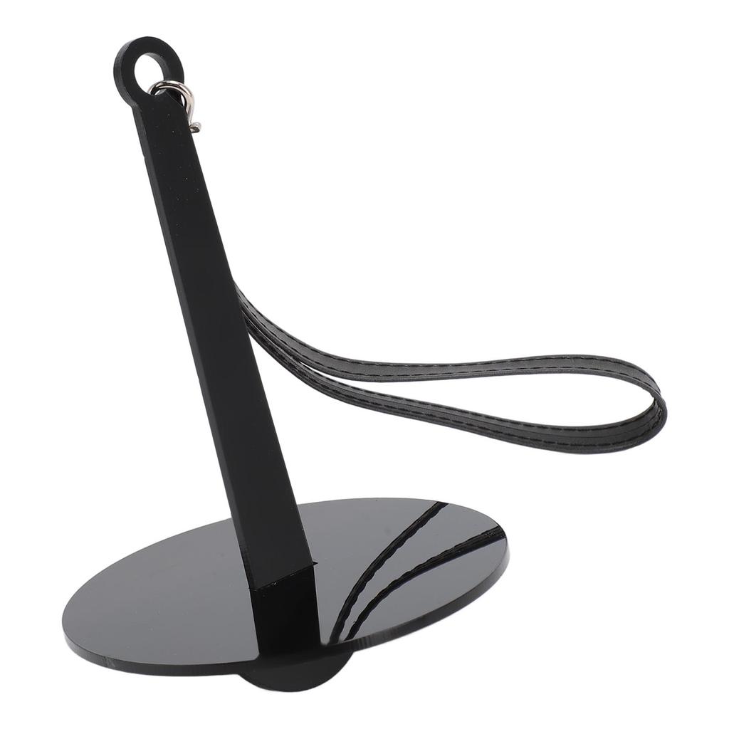 2PCS Wrist Yarn Stand Portable Thread Ball Holder Acrylic Knitting Sewing Yarn Dispenser with PU Leather Strap Black