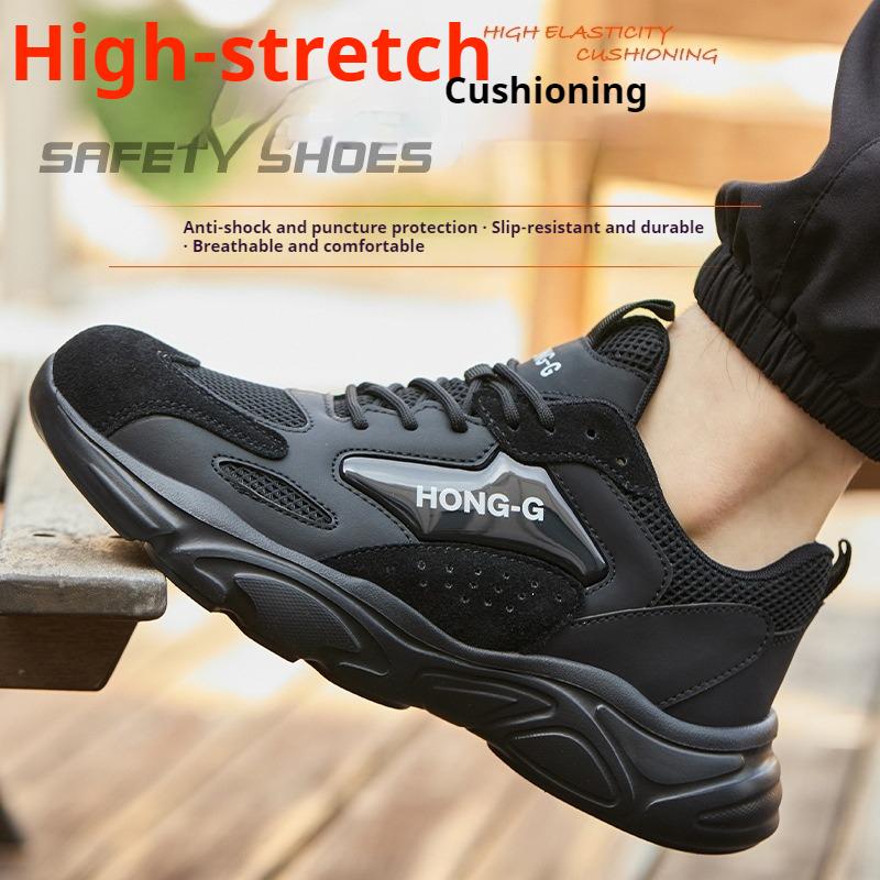 Industrial Construction Steel Toe Shoes for Men Women Lightweight Comfortable Safety Shoes Anti Puncture Iron Toe Wok Sneakers