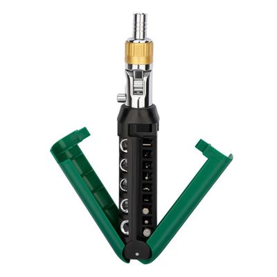 Multiple Angle Ratcheting Screwdriver Set With Interchangeable Bits Compact Storage Ergonomic Handle For Home Car Repair