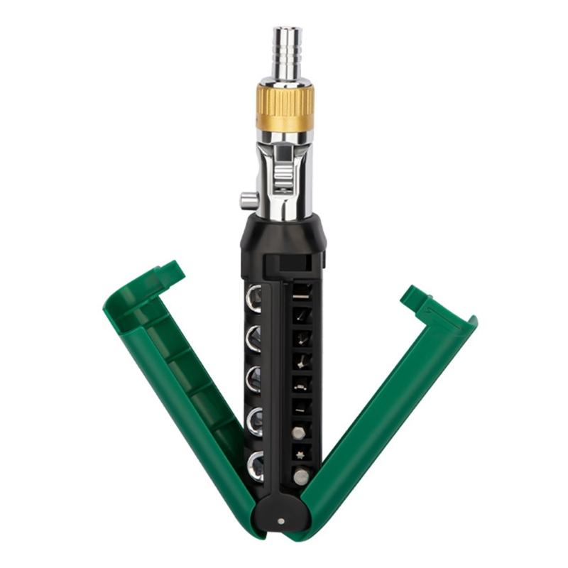 

Ratchet Screwdriver Set 14pcs Bits Multiple Angle Positioning Corrosion Resistant Alloy Suitable For Household Repairs 1