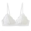 French Style Bra Women's Sexy Lace Triangle Cup Bra Gathering Without Steel Ring Bra Women's Thin Underwear Summer