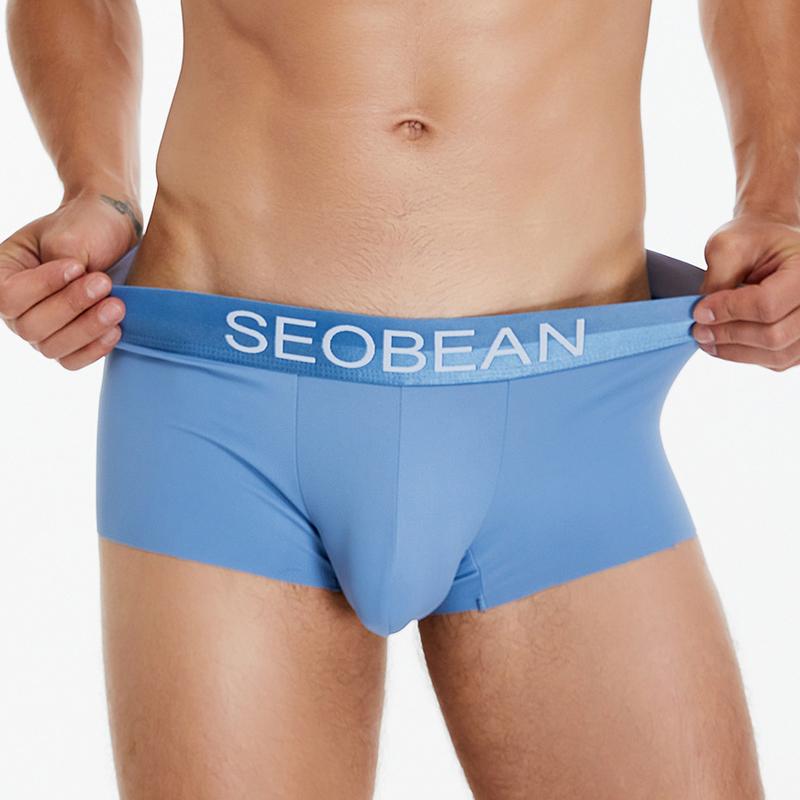

Чоловічі Сексуальні Трусики з Крижаного Шовку Чоловічі Однотонні Боксери Нижня Білизна Низька Посадка Зручні Чоловічі Боксерки Труси XL