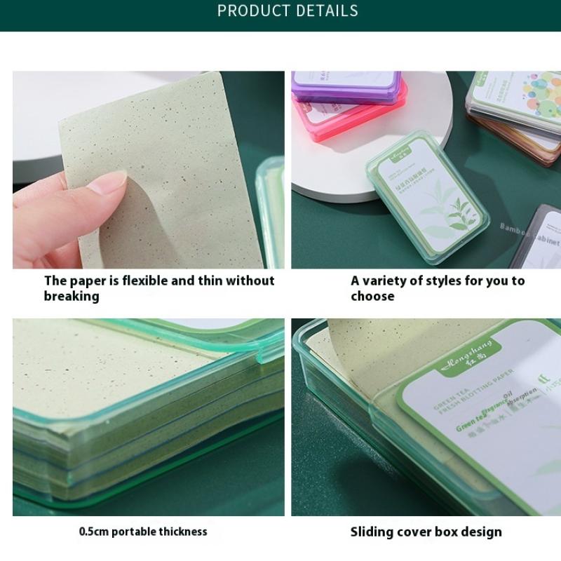 300Pcs Face Oil Absorbing Paper Summer Oil Control Wipes Absorbing Sheet Oily Paper Face Cleansing Makeup Tool Face Oil Blotting
