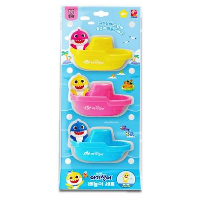 Pinkfong Çocuk Bebek Köpekbalığı Tekne Oyuncak Seti, Kore Banyo Oyuncakları