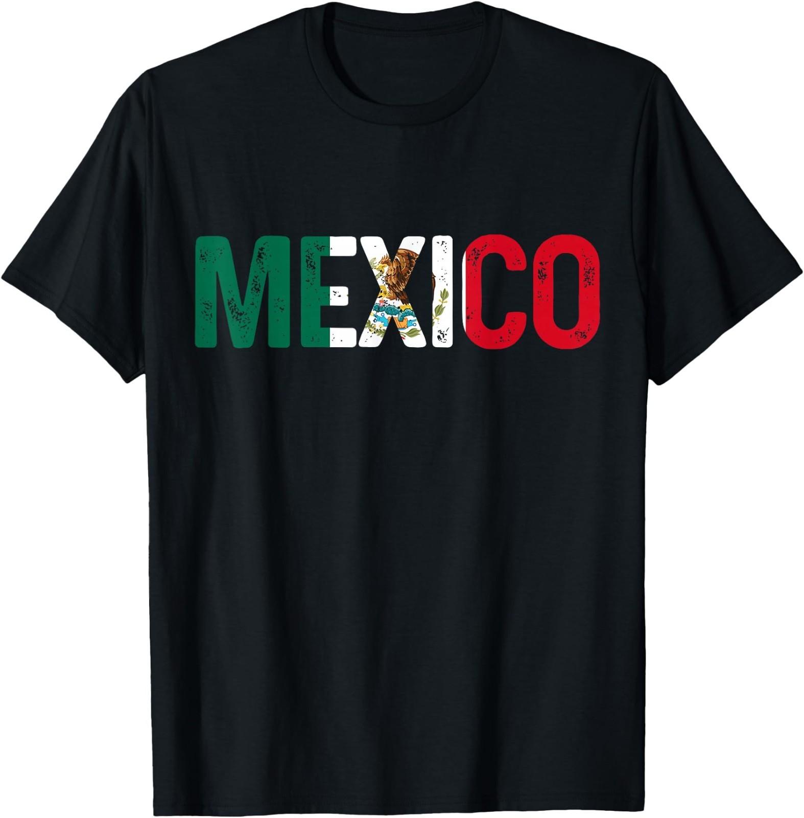 Mexico Mexican Flag Vintage Pride T-Shirt Small XXXXL