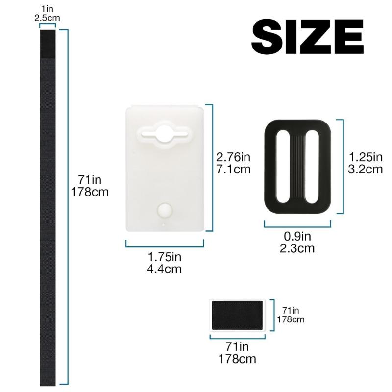 Swimming Pool Cover Reel Set Solar Cover Reel Blanket Strap and Clip Pool Solar Cover Roller Attachment Strap Clip