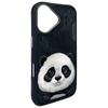 Etui do iPhone 16 Nimmy Big Eyed Pet 2.0 Panda Czarne
